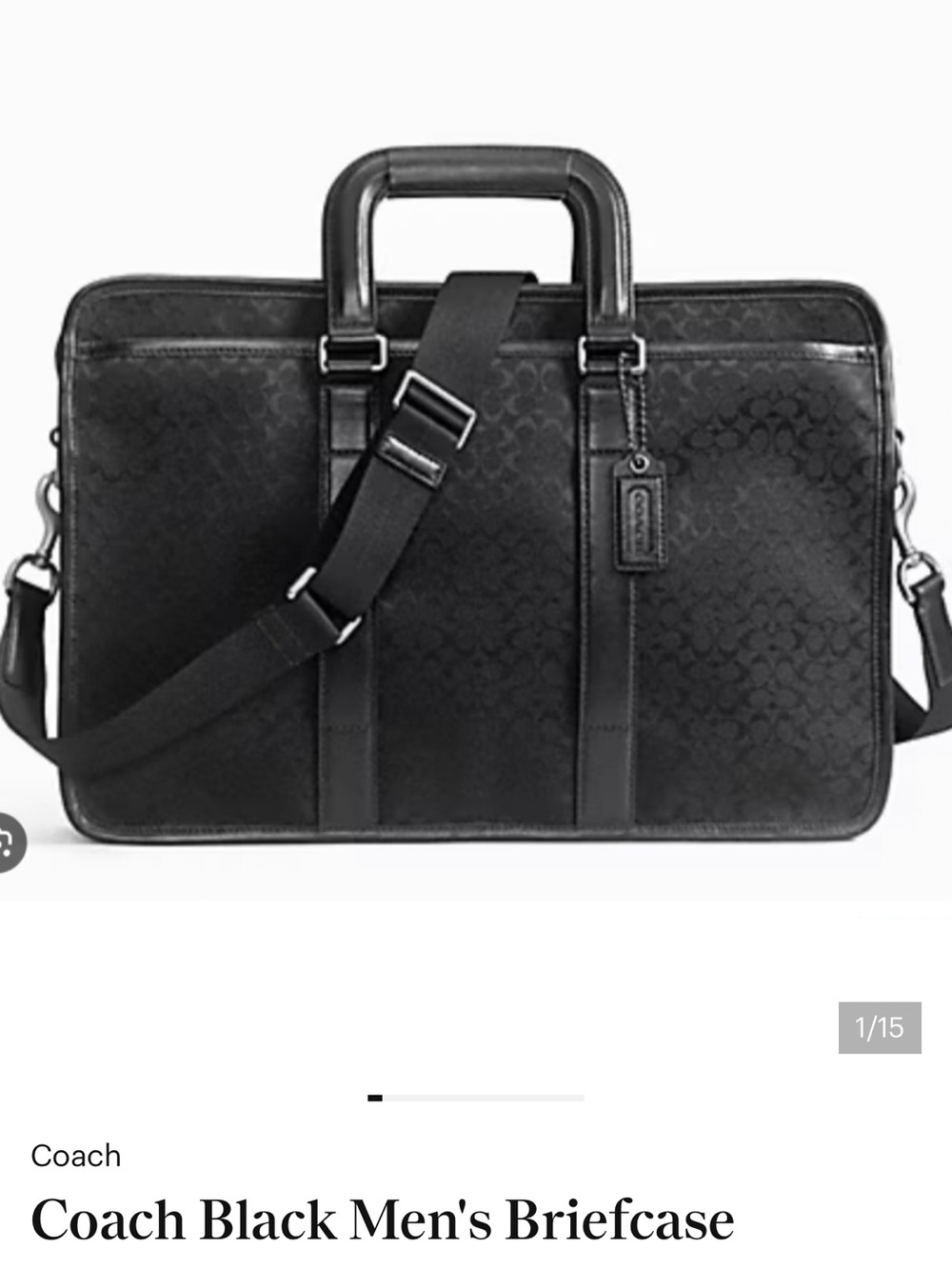Coach Black Men's Briefcase